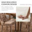 Ensemble de 4 chaises de salle à manger rembourrées en velours, kaki-2134824695-2134824692