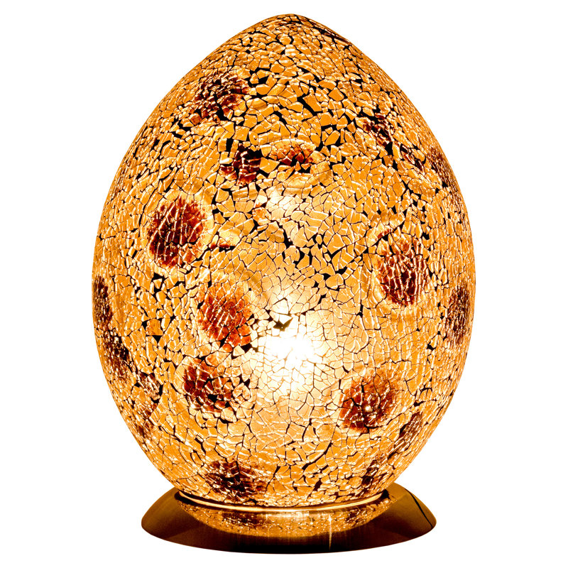 Mosaic Glass Egg 30cm Novelty Lamp