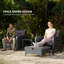 Wicker 4 - Person Garden Lounge Set with Cushions-1653954169
