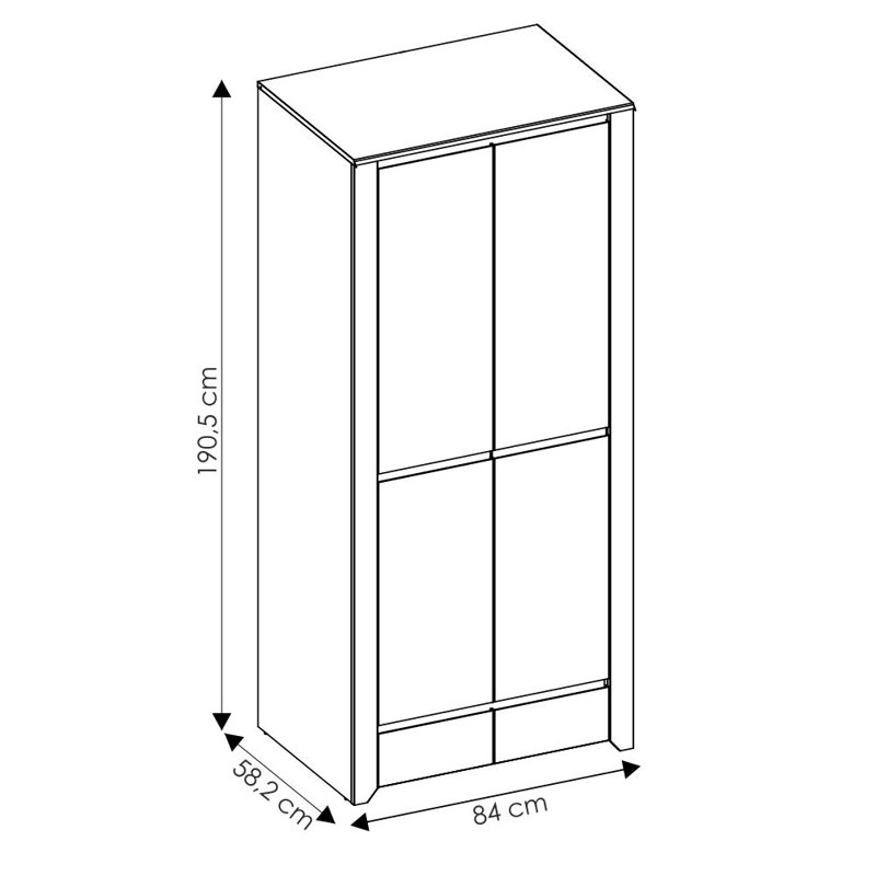Alexander 2 Door Wardrobe