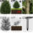 32?Artificial Simulation Cedar Suit Tower Shaped Leaf Fake Tree