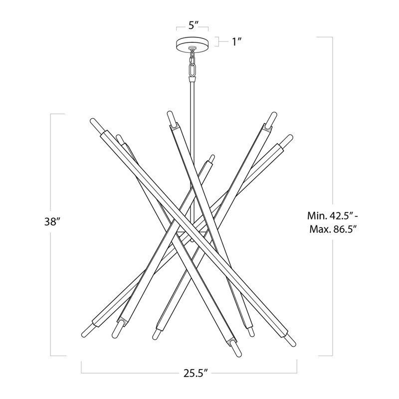 Viper Chandelier, Oil Rubbed Bronze