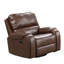 Fauteuil inclinable de style transitionnel avec poignée surdimensionnée, garniture cloutée et accoudoirs coussinés pour un salon confortable