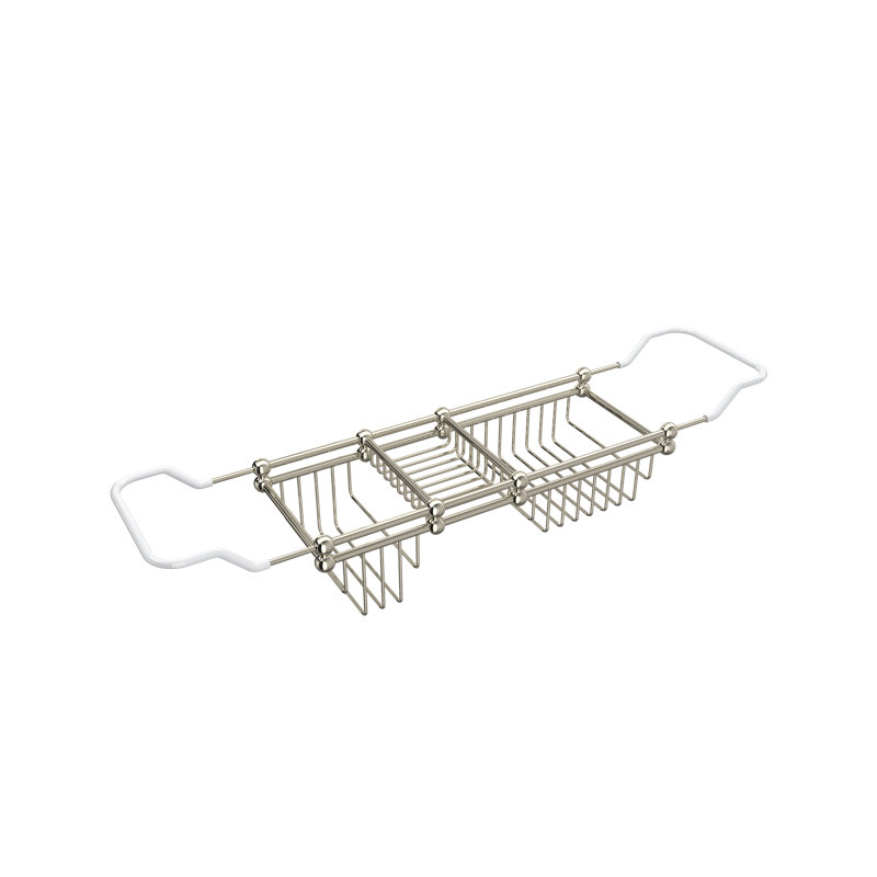 Edwardian 28" - 32" Bath Rack, Polished Nickel