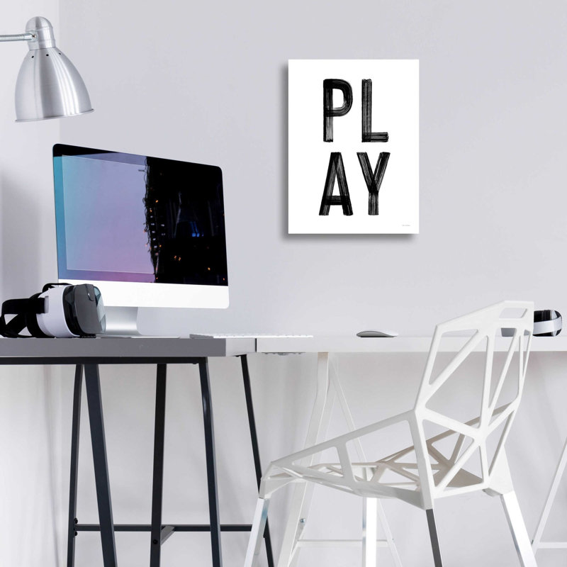 «Play» par Seven Trees Design, art mural en verre acrylique, H 16 po x l 12 po x P 0,13 po