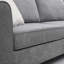 Canapé modulaire rembourré en L avec 3 coussins Modern Living