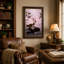 Art sur toile, fleurs de lotus rose et nénuphars-1900510899
