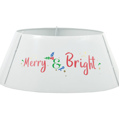 26 Inch Christmas Tree Cover - White Collar For Captivating Stand Decor