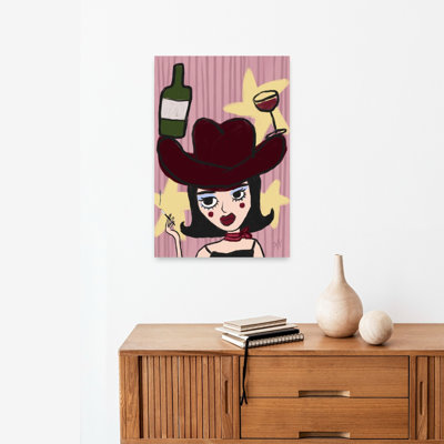 Art mural rétro Sassy Cowgirl