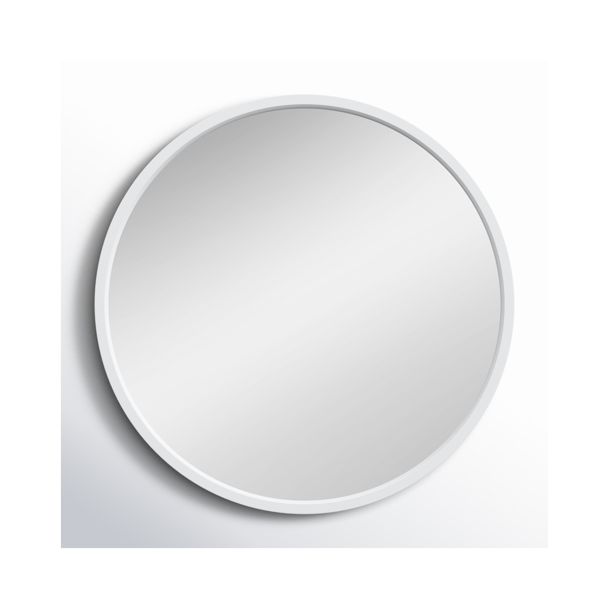 Arranjeet Mirror, 21.6" x 21.6", White