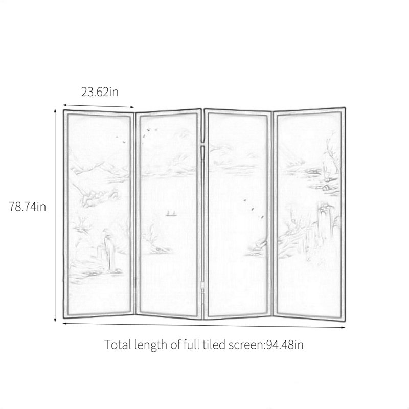 Angelick, H 78,74 po x l 94,48 po x P 1,18 po