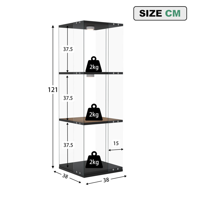 Display Cabinet, Black