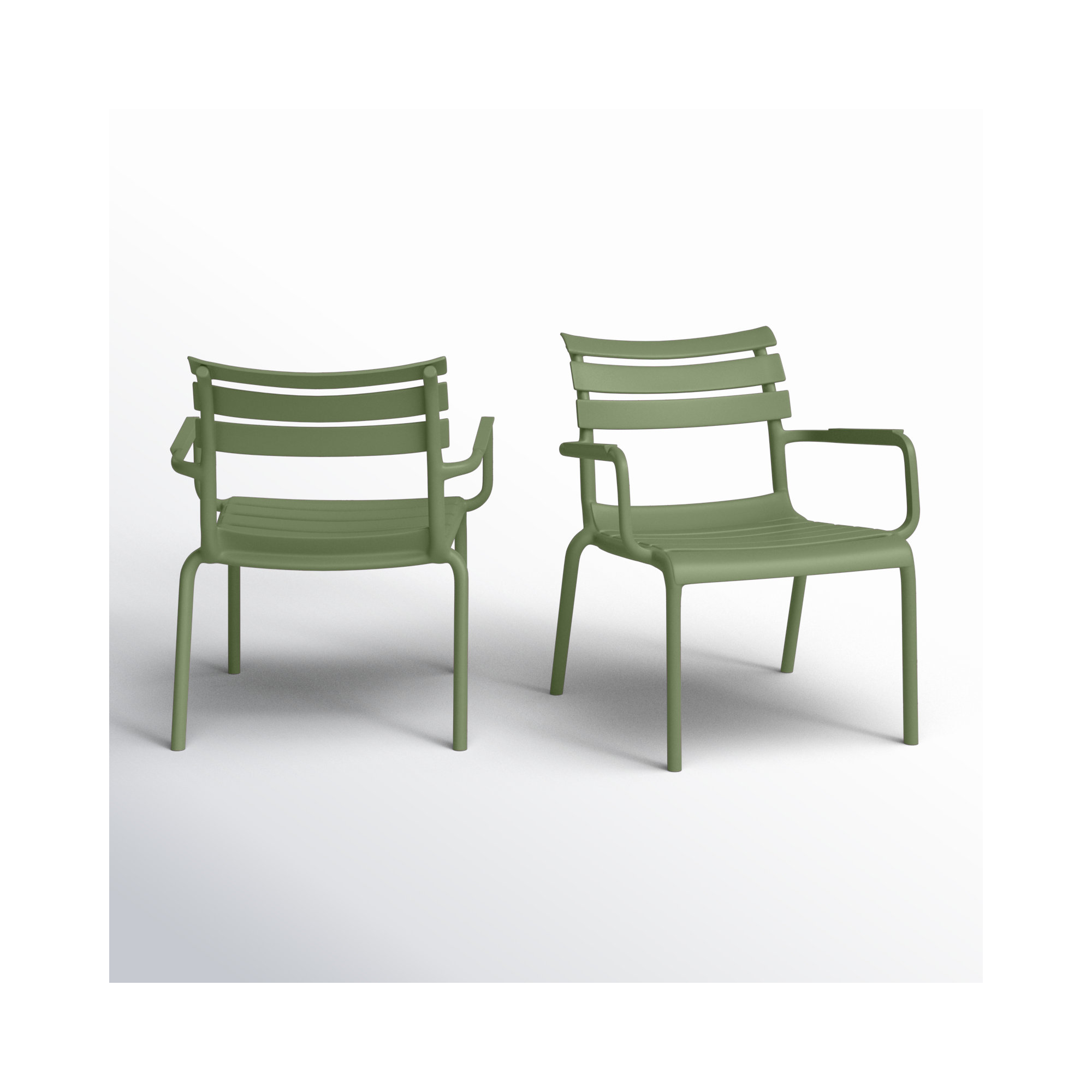 Paris Outdoor Club Chair, Olive Green