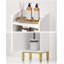 Armoire de rangement pour salle de bain, armoire de coin avec tiroirs et portes, porte-papier hygiénique étroit, organisateur de salle de bain avec tablette réglable, pour petits espaces, blanc-1458044334-1458044321