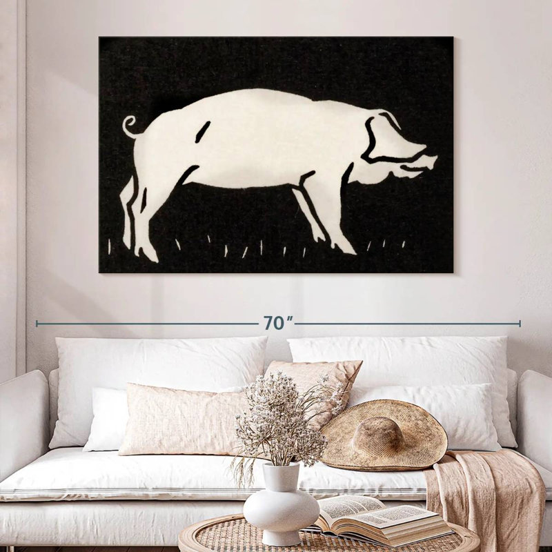 Cochon 1923, H 34 po x l 51 po