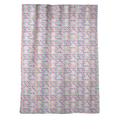 Panneau de rideau simple occultant et isolant avec passe-tringle vitrail window Avicia