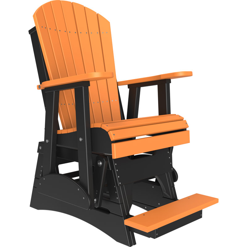 Outdoor Glider, Orange/Black