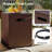 50,000 BTU 56 in. Rectangle Iron Propane Fire Pit Table W Tank Cover and Wind Guard for Outdoor Patio-1008693889