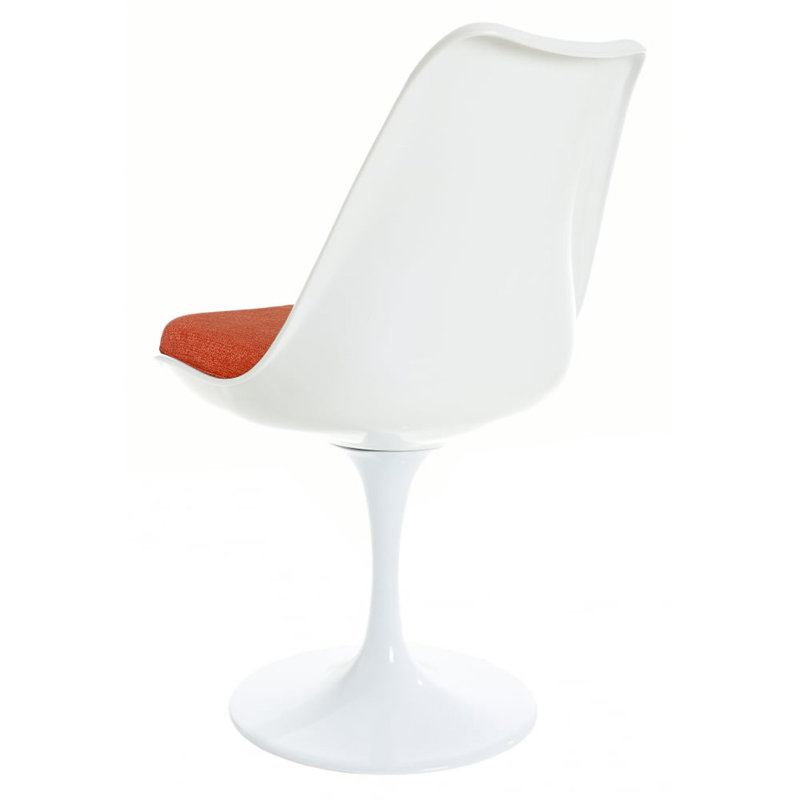 Eleni 47cm H Fabric Upholstered Side Chair, Orange