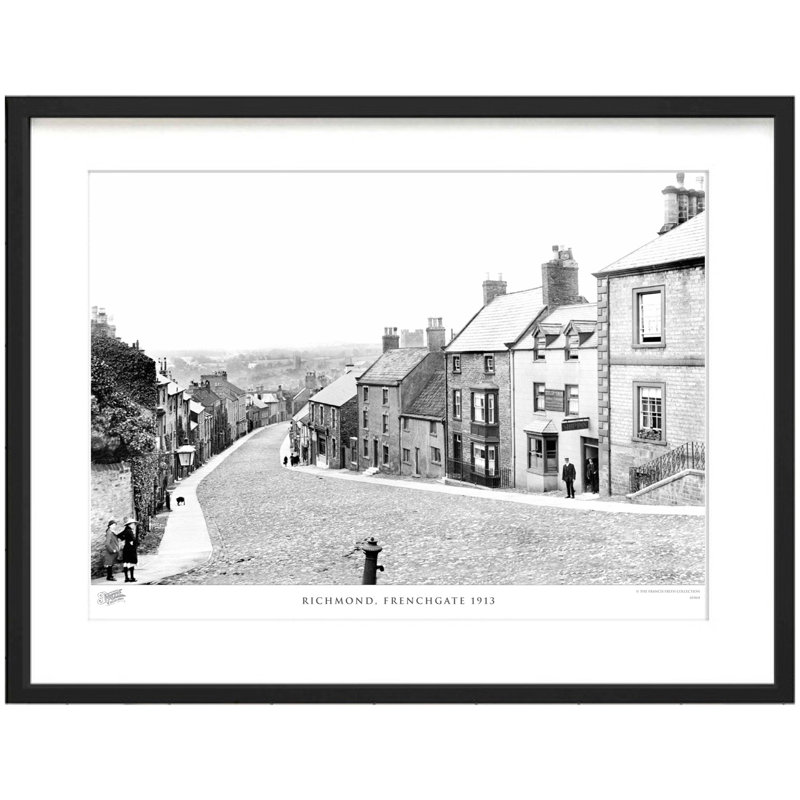 Richmond, Frenchgate 1913 by Francis Frith - Single Picture Frame Print, 60cm H x 80cm W x 2.3cm D