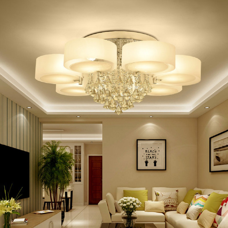Mccarley Acrylic Semi Flush Mount