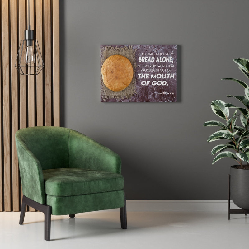 Mouth Of God Matthew 4:4 - Wrapped Canvas Print, 61cm H x 76cm W