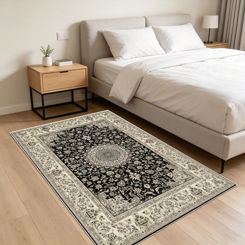 Vintage Persian pattern carpet, soft and easy to clean, suitable for living room, bedroom, dining room, study room, and other indoor decoration carpets for multiple scenes