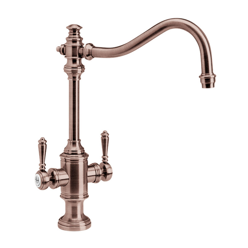 Annapolis Two Handle Kitchen Faucet, Antique Copper