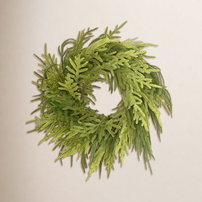 Artificial Norfolk Island Pine Greenery Wreath