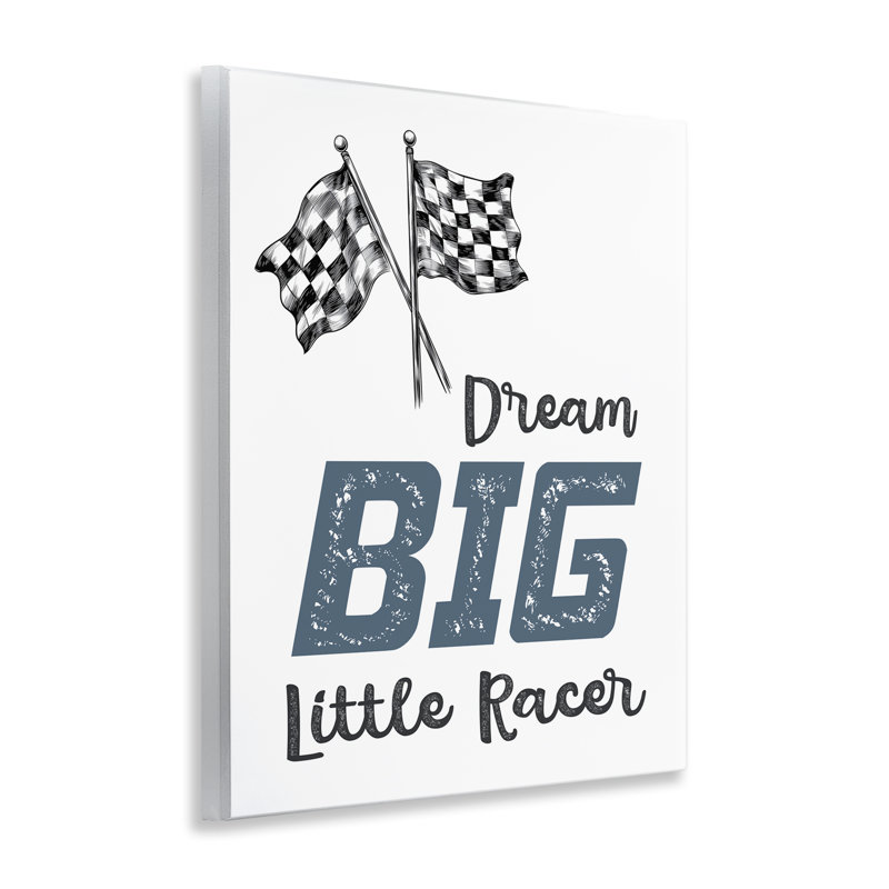 «Dream Big Little Racer», plaque murale par Christine Simpson, art
