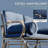 Double Patio Bench,Swing Glider Rocking Chair,2 Person Loveseat With Steel Frame,Cushions,Pillow Armrests