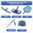 Riviera 8-in Top Rail Metal Wall Swimming Pool Package-88076026