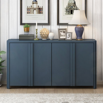 Armoire de rangement polyvalente à 4 portes pour toutes les pièces, rehaussant l'organisation et le style