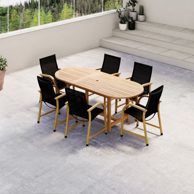 Ensemble repas d'extérieur en bois Amazonia FSC