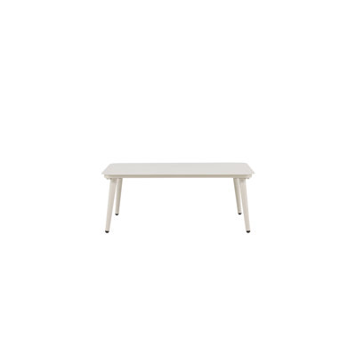 Lusso Rectangular Metal Outdoor Side Table - 90 cm W