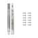 Drawer Slide Side Mount Soft Close Full Extension Cadmium Finish