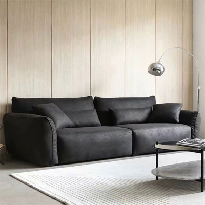 Coussin modulaire 100% polyester 98,43 po noir