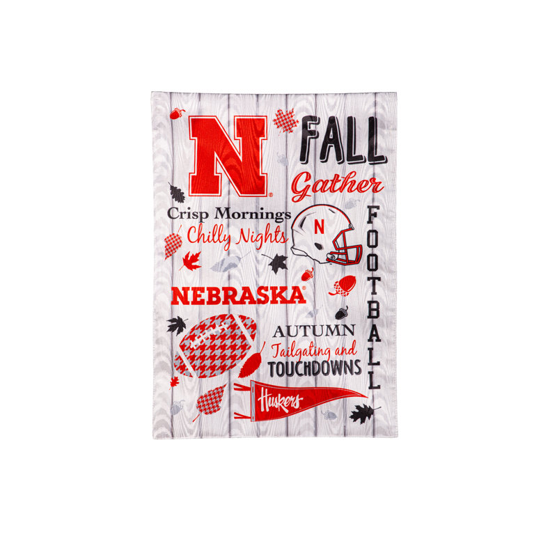 Double face 18 H x 12,5 l, NCAA Nebraska