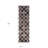 8' Chocolate Quatrefoil Power Loom Distressed Stain Resistant Runner Rug