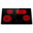 Tecasa 30 Inch 4 Burners Ceramic Radiant Electric Cooktop with Bridge Element, Touch Control, Black