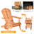 Antoine Eucalyptus Foldable Outdoor Adirondack Chair