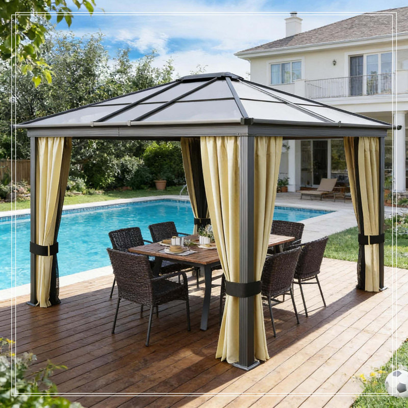 Outdoor Gazebo,Hardtop Gazebo Canopy