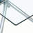 Keaton Large Modern Minimalist Rectangular Glass Dining Table with 0.39" Tempered Glass Top and Gilded Metal Legs for Kitchen, Dining Room, Living Room, Meeting Room, Ballroom -1125634363-1135497734