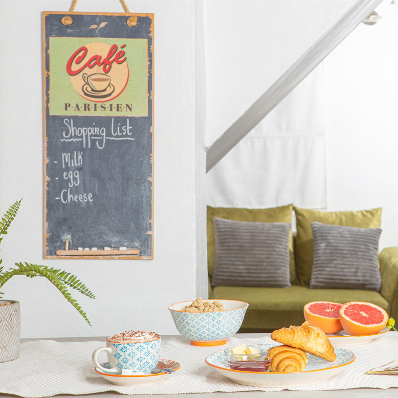 Nicola Spring - Hand-Printed Dinner Set