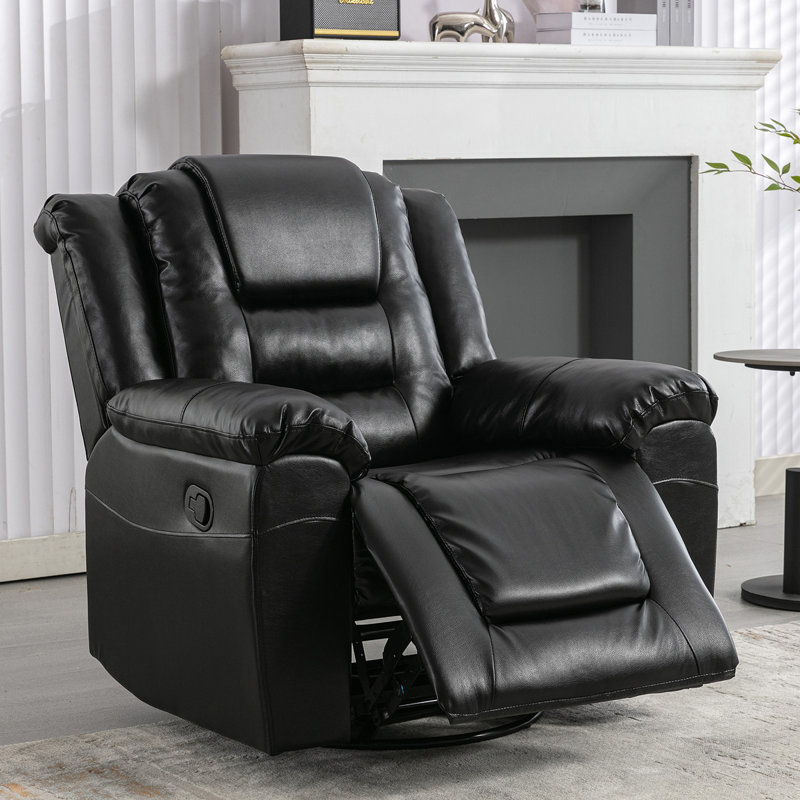 Fauteuil inclinable manuel et pivotant à 360 ° de cinéma maison avec accoudoirs larges