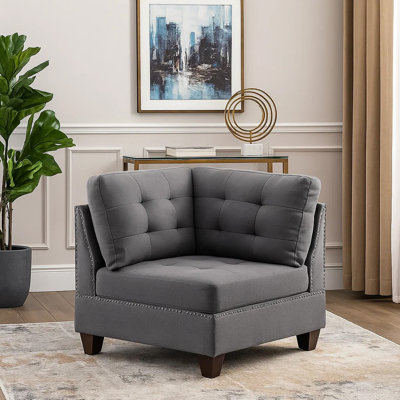 Chaise d'appoint rembourrée Sandrell