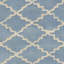 Tapis bleu / crème en laine touffeté à la main Carolene-1020675220