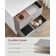 Bedside, Side End Table With Storage, 2 Removable Fabric Drawers, For Bedroom, Living Room, Cloud White, Dove Grey, 30 X 40 X 55 Cm