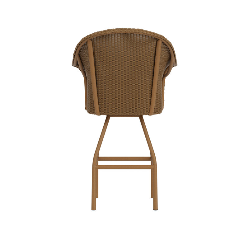 All Seasons Outdoor Swivel Bar Stool, White