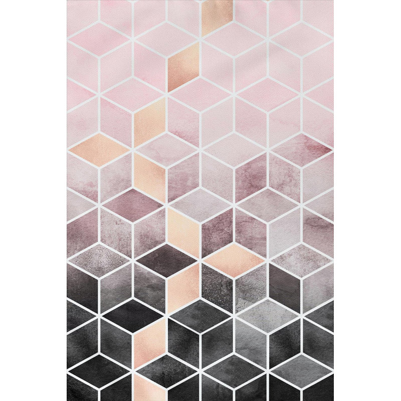 Stylish Woven Carpet, 100% Polyester, 4.0 x 5.9 Feet | 3D Digital Printing, Antibacterial, Non-Slip PVC Underside | Machine Washable, Pile Height: 0.3 Inches, Perfect for Living Room & Bedroom Decor